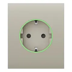 AJAX SYSTEMS Ajax CenterCover (smart) előlap Outlet (type F) intelligens aljzathoz, elefántcsont